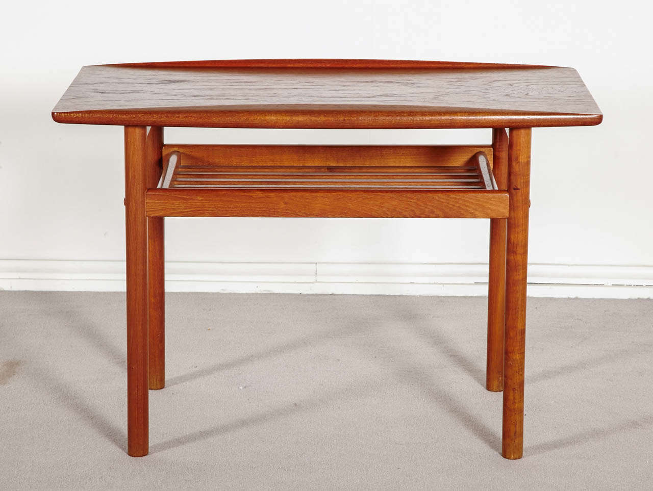 1960's teak wood Danish design coffee table by Grete Jalk (1920-2006 ).