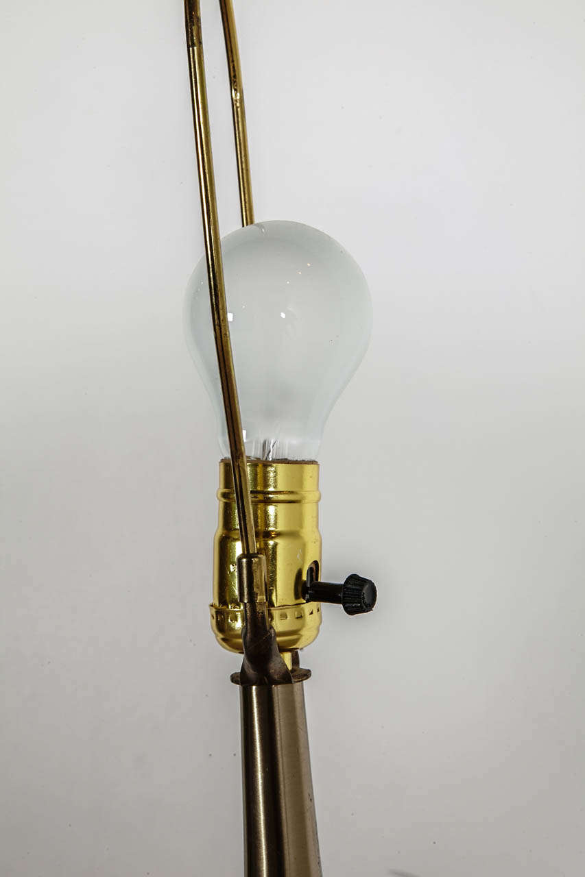 Gilded Bronze and Wood Table Lamp 4