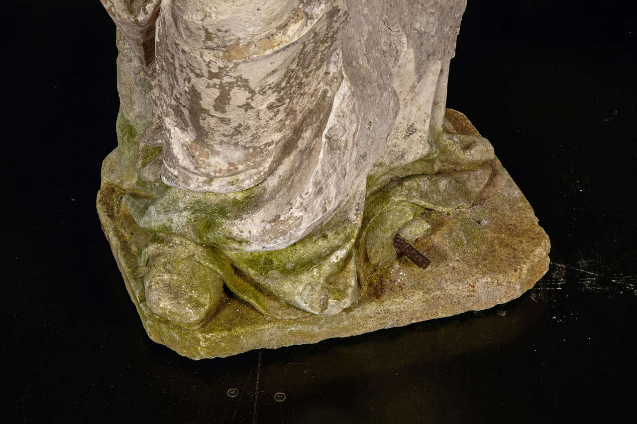 18th Century Madonna and Child Statue In Fair Condition In Paris, FR