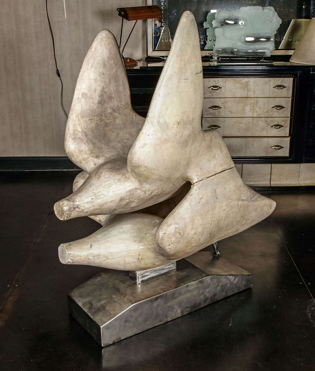 20th Century Large 'Oiseau en vol' Sculpture