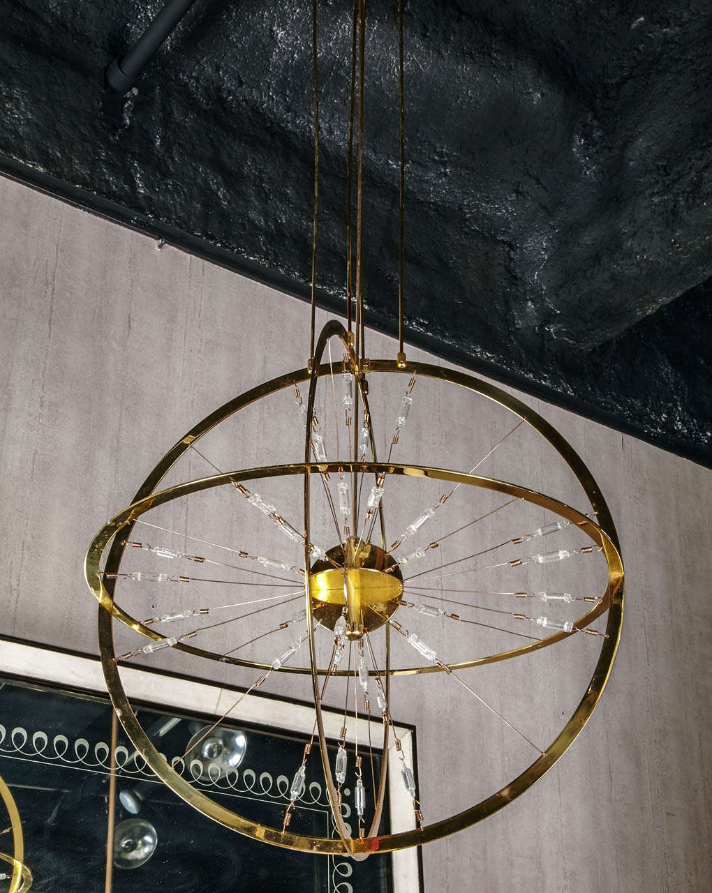 1970's 'Three Rings' Chandelier In Good Condition In Paris, FR