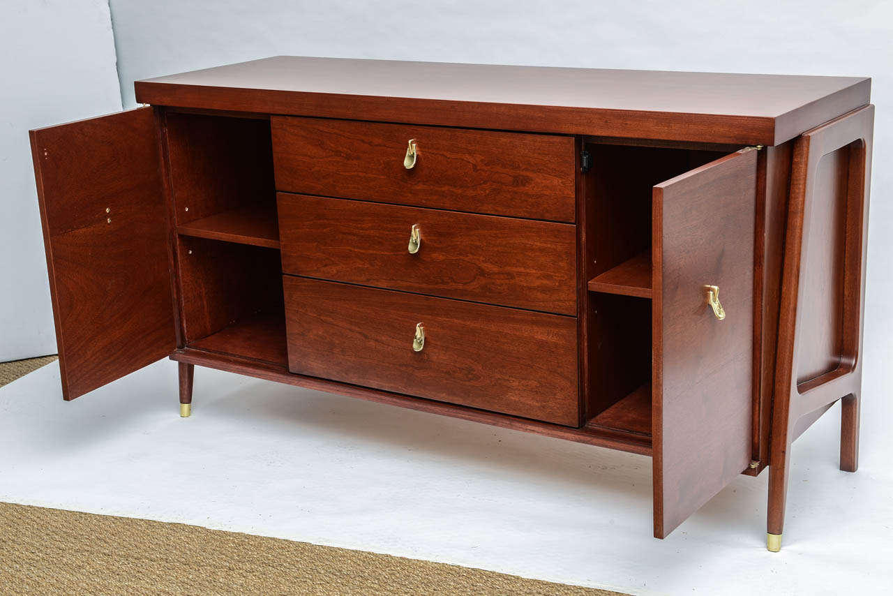 20th Century Italian Mahogany Credenza by Dassi et Figli