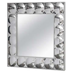 Silver Acrylic Bubble Mirror