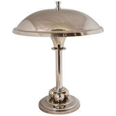1940s French Chrome Ball Lamp