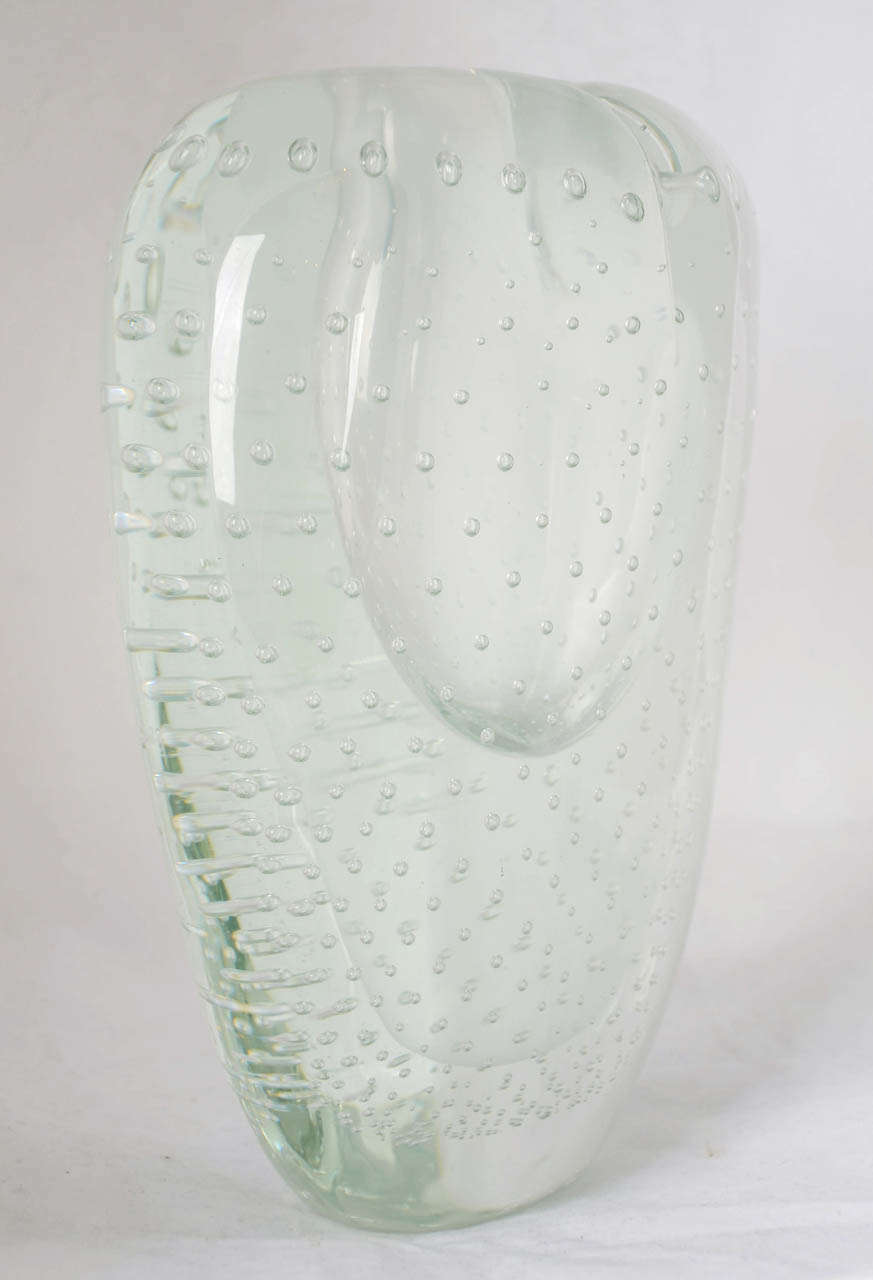 Late 20th Century Large Murano Heart Vase