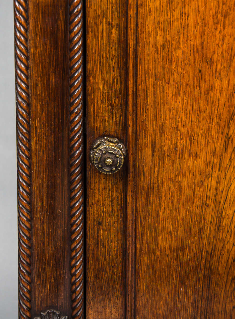 Rosewood William IV Bedside Cabinet For Sale