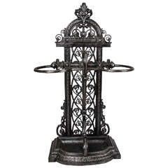 Victorian Cast Iron Umbrella Stand Victorian Cast Iron Umbrella Stand