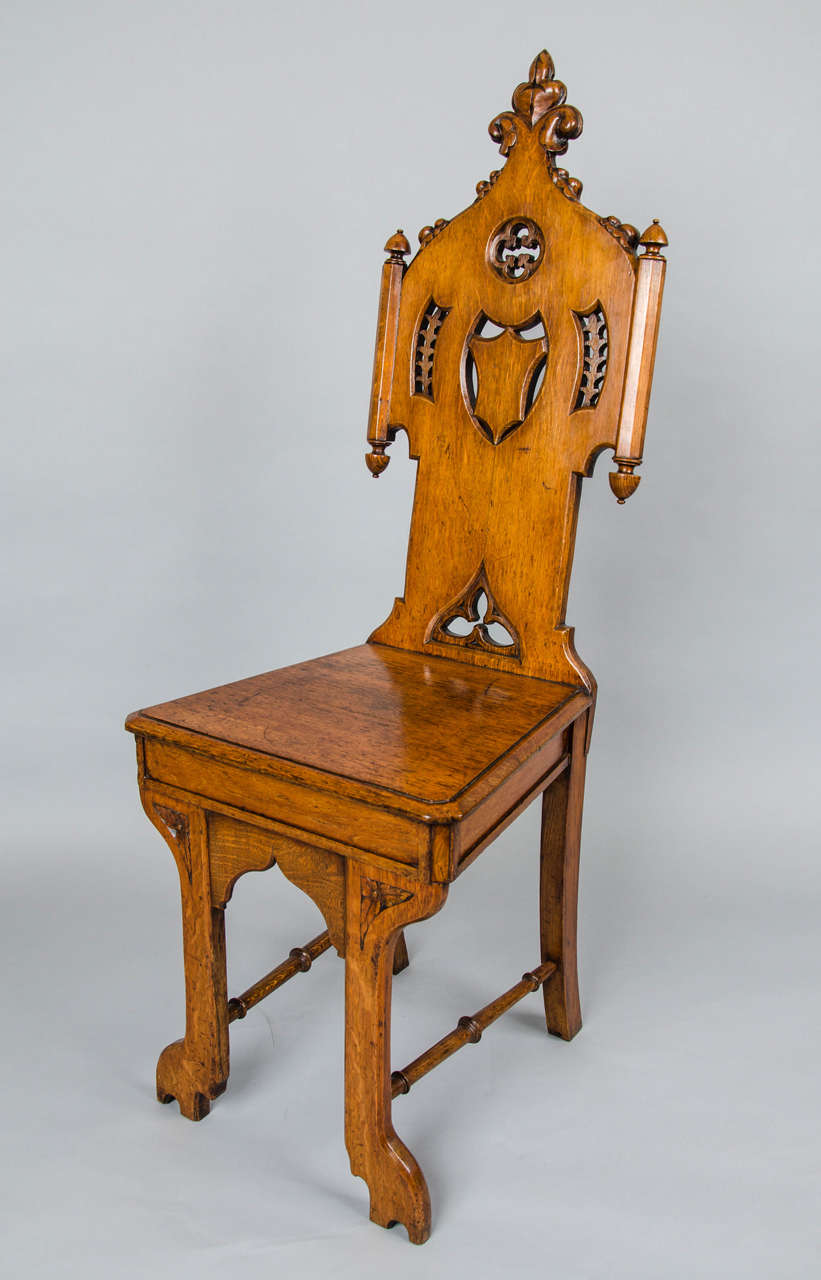Victorian Gothic Hall Chair