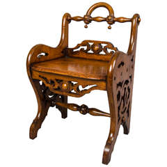 Antique 19th Century Oak Hall Chair