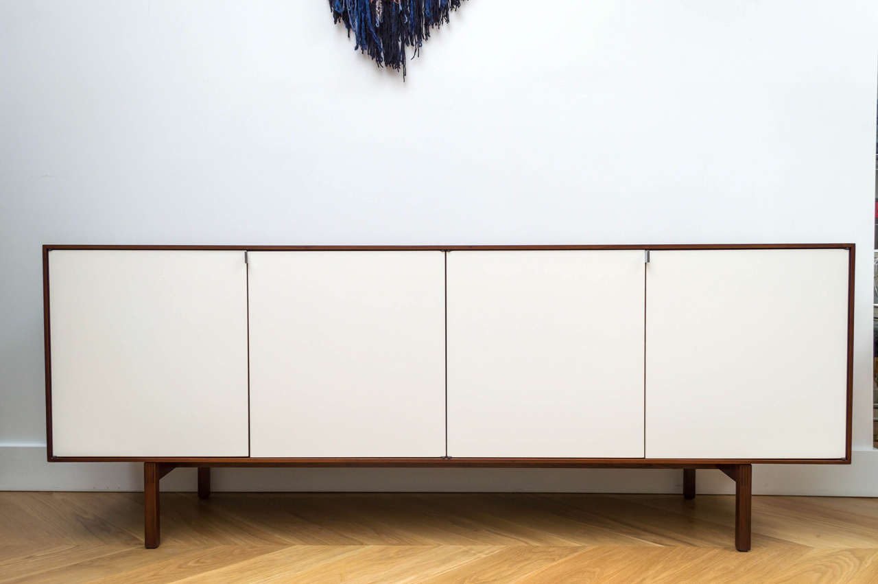 American Florence Knoll Walnut Credenza