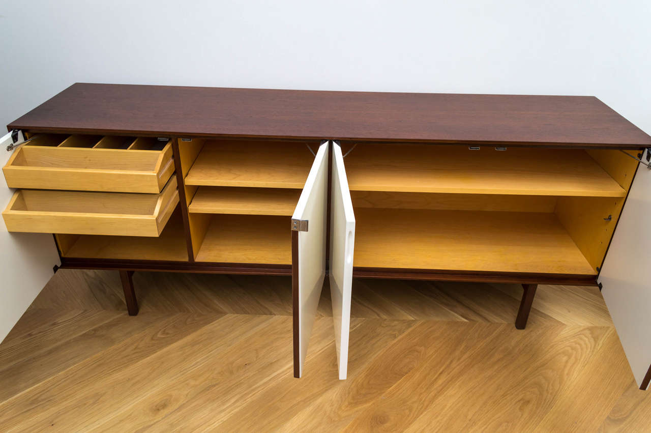 Florence Knoll Walnut Credenza 1