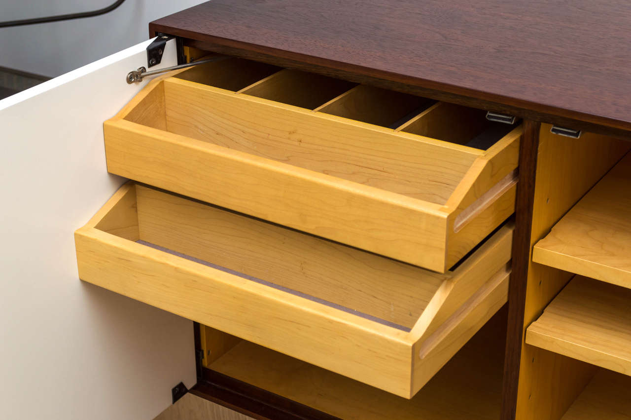 Florence Knoll Walnut Credenza 2