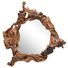 Mid Century Driftwood Mirror
