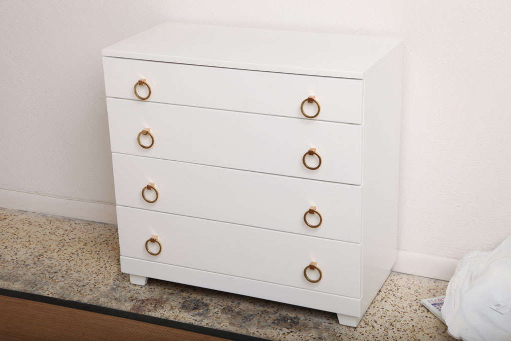Pair of 1940's Lacquered Dressers
