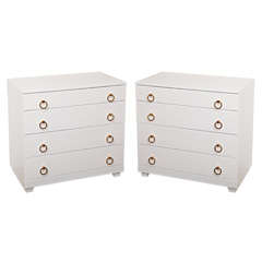 Pair of 1940
s Lacquered Dressers