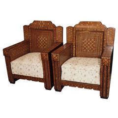 Antique Pair of North African Chairs