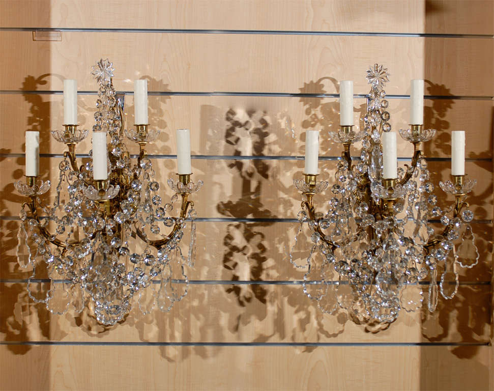 Pair of Baccarat sconces