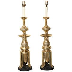 Pair Of Moroccan Inspired Table Lamps