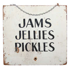 Vintage farm stand sign