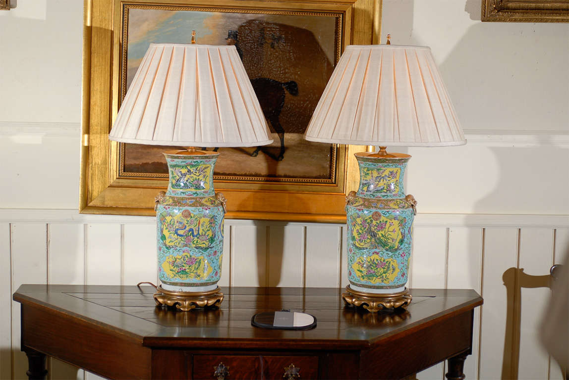 Pair Chinese Lamps