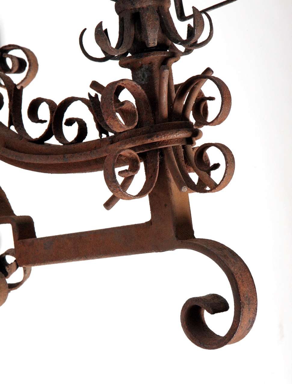 Mid-20th Century Large Iron Wall Sconces For Sale