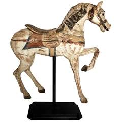 Carved Wood Carousel Horse