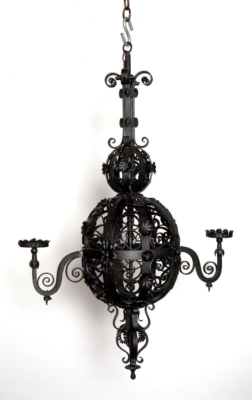 Iron Sphere Chandelier