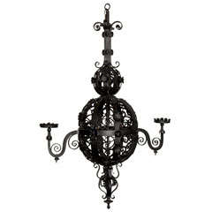 Iron Sphere Chandelier