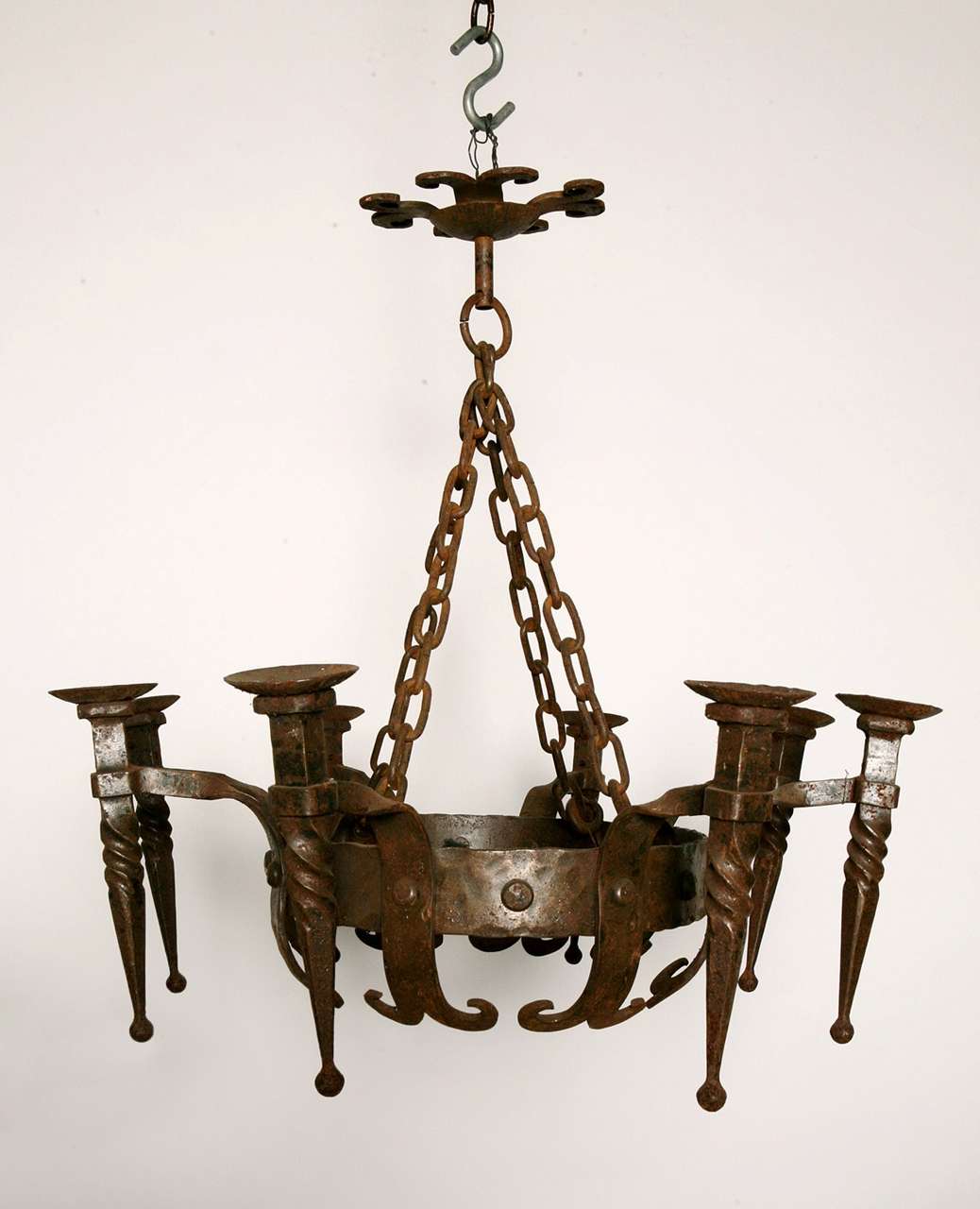Oval Iron Chandelier
