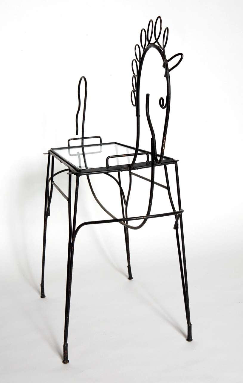 1960's wrought iron table