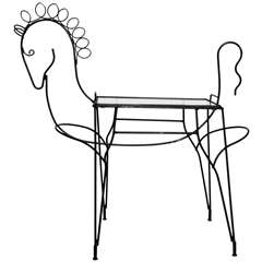1960's wrought iron table