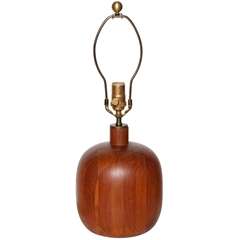 1960's solid Teak Lamp