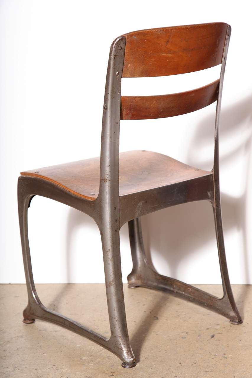 20th Century Set of 8 American Seating Co. 