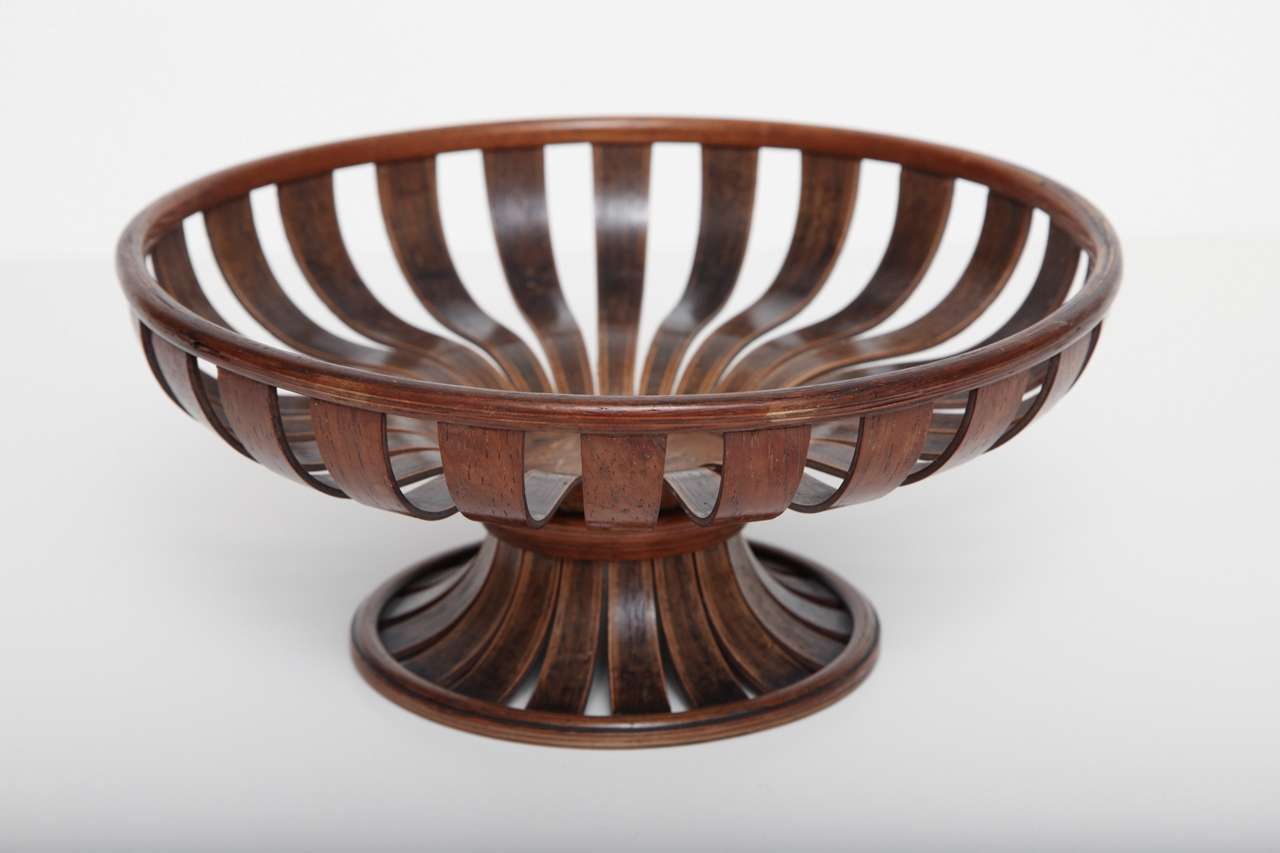 An Unusual 19th Century English Bent Wood Fruit Bowl 2