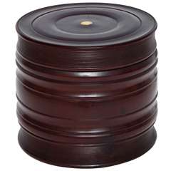 A Large 19th Century English Turned Treen Box