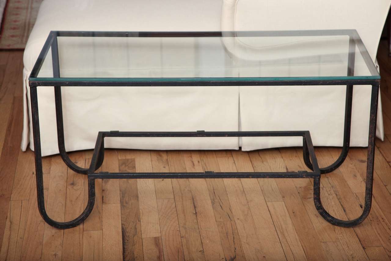 Two Tier Metal & Glass Cocktail Table