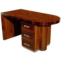 Art Deco Curved End Desk