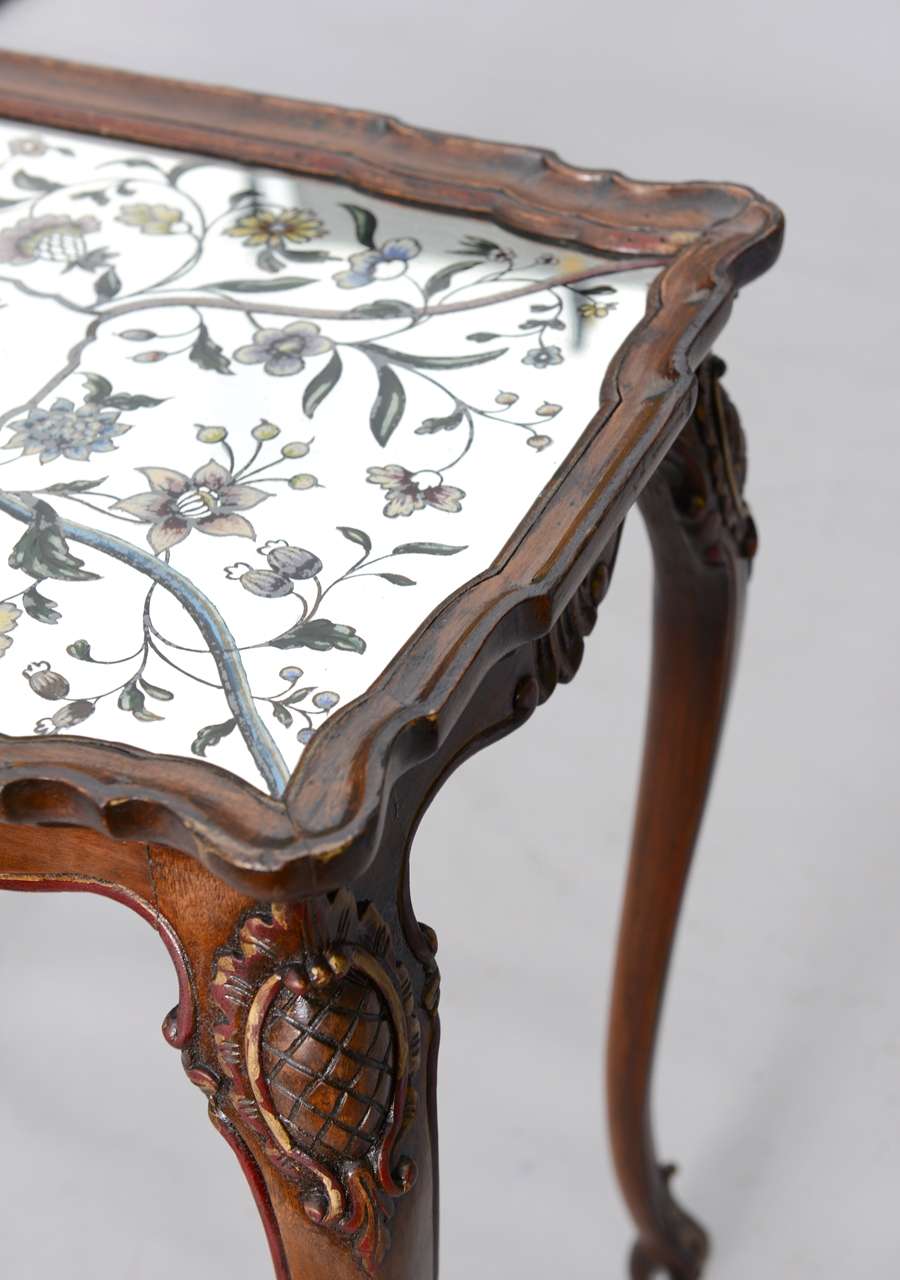Accent Table With Eglomise Top 4