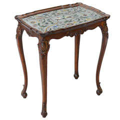 Accent Table With Eglomise Top