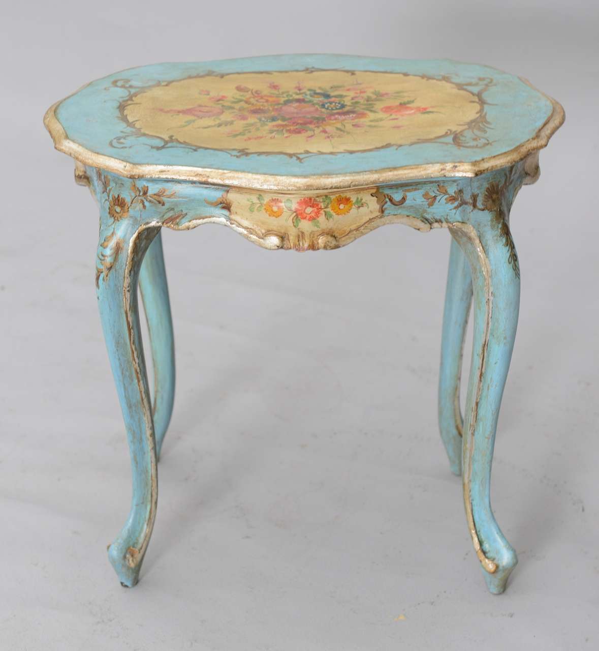 Hand Painted Accent Table at 1stDibs hand painted end tables