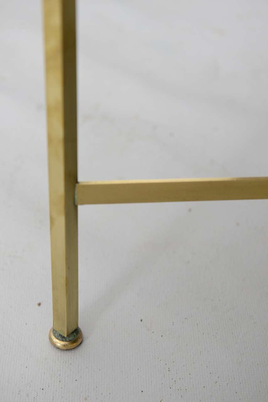 Pair of Paul McCobb Brass Xframe Stools at 1stDibs