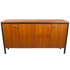 Retro Rare George Nelson for Herman Miller Teak Stereo Sound Cabinet