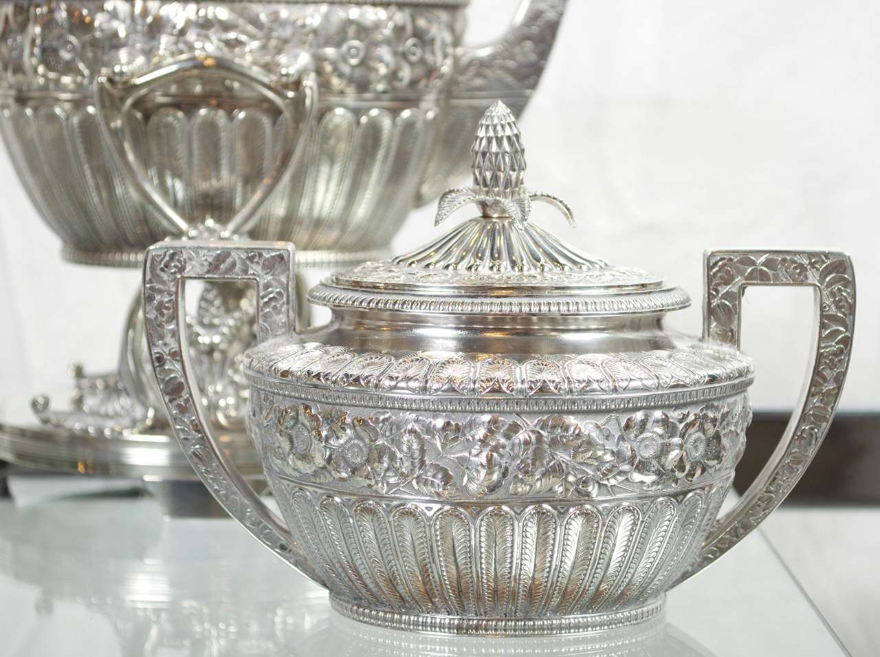 Sterling tea service dated 1879 custom made 1
