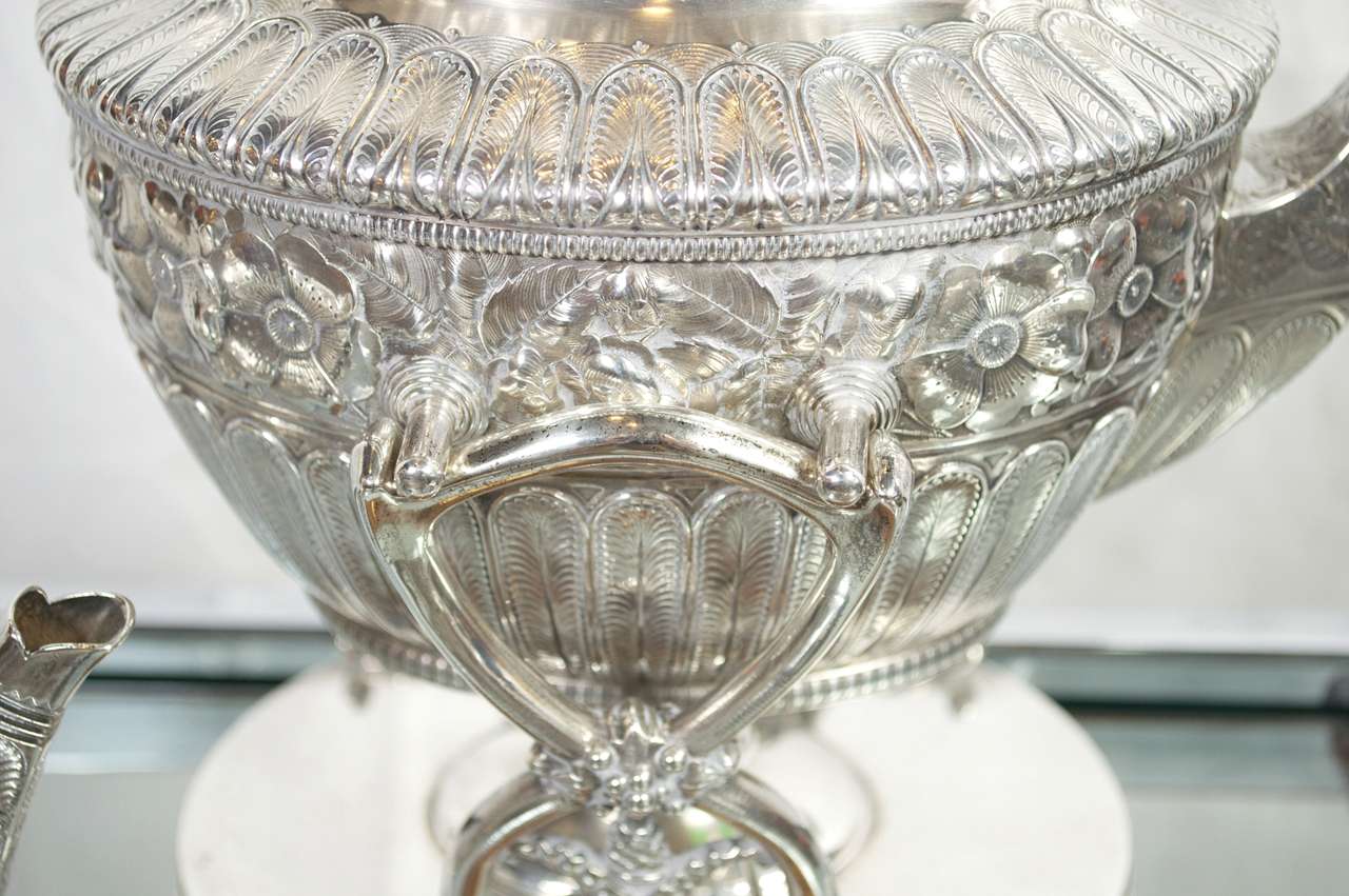 Sterling tea service dated 1879 custom made 2