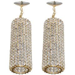 A Pair of Austrian Beaded Chandeliers
