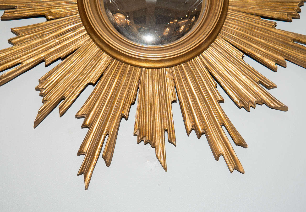 French Giltwood Sunburst Mirror