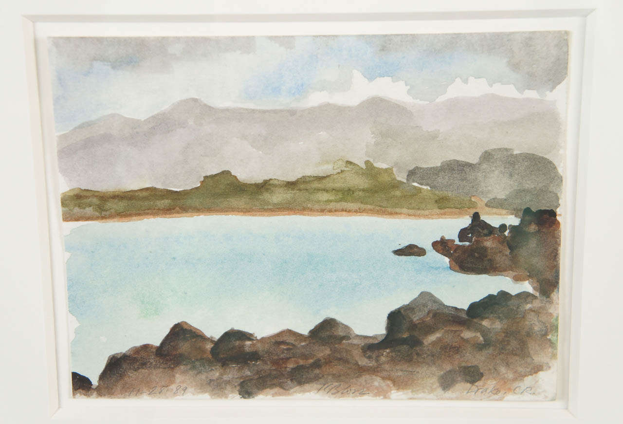 American A Kay Bloss Watercolor For Sale