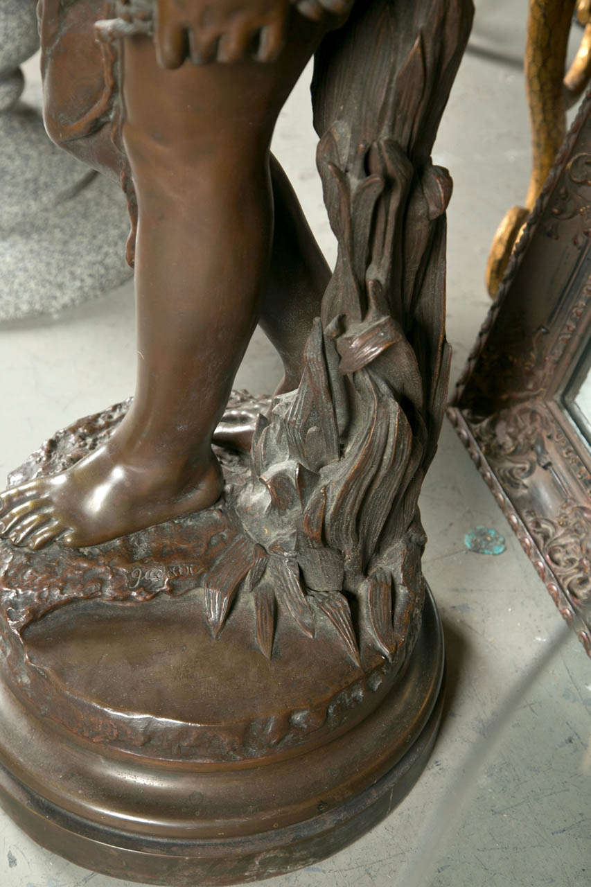 Antique Bronze Sculpture In Excellent Condition For Sale In Stamford, CT