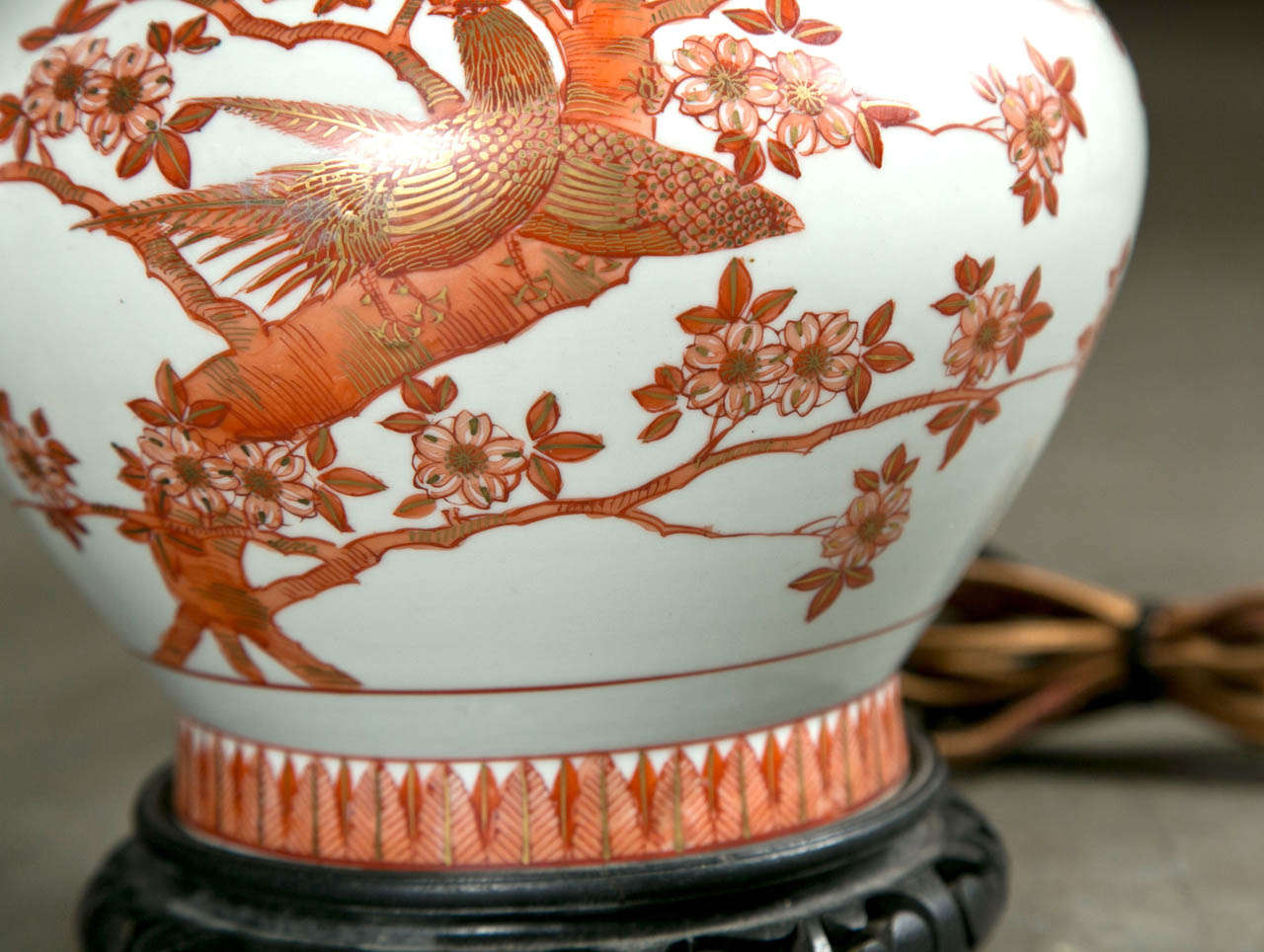 Mid-20th Century Pair of Chinese Vases as Lamps For Sale