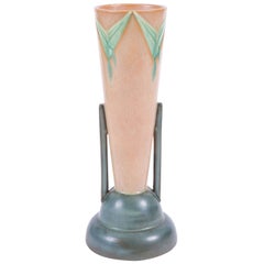 Antique Signed Roseville Futura Art Deco Modernist "Table Leg" Vase